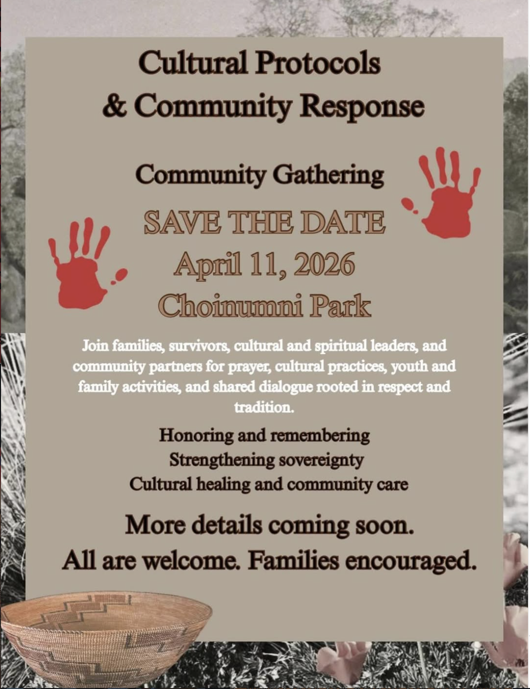 Cultural Protocols & Community Response Community Gathering